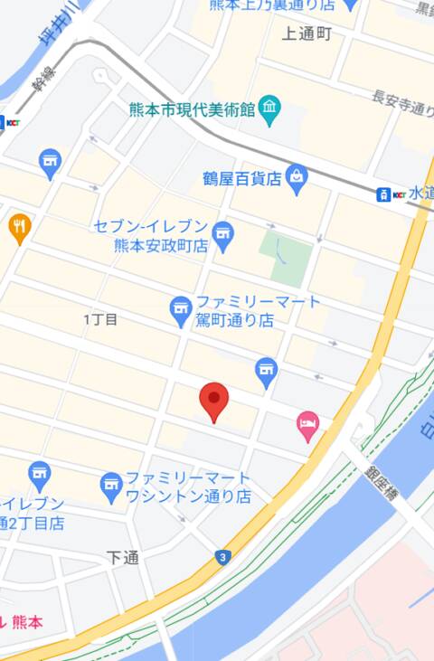 マップ｜ROYAL FACE KUMAMOTO（ソープランド/中央街）