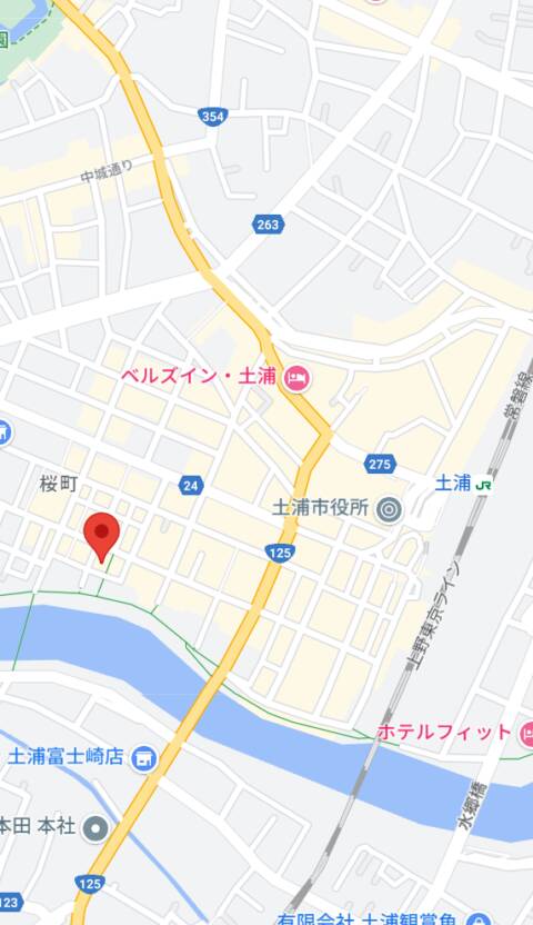 マップ｜パリス土浦店（ソープランド/土浦市桜町）