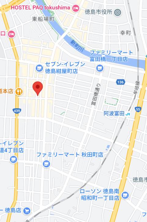 マップ｜秘書コレクション　徳島店（ソープランド/鷹匠町(徳島市)）