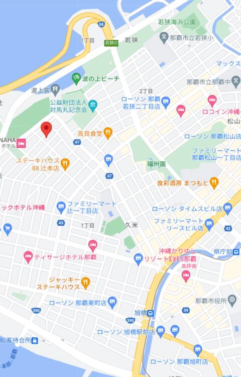 マップ｜沖縄人妻白書（ソープランド/辻）