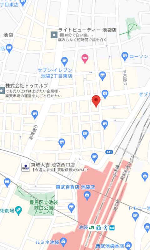 マップ｜vivid cafe（ガールズバー/池袋）