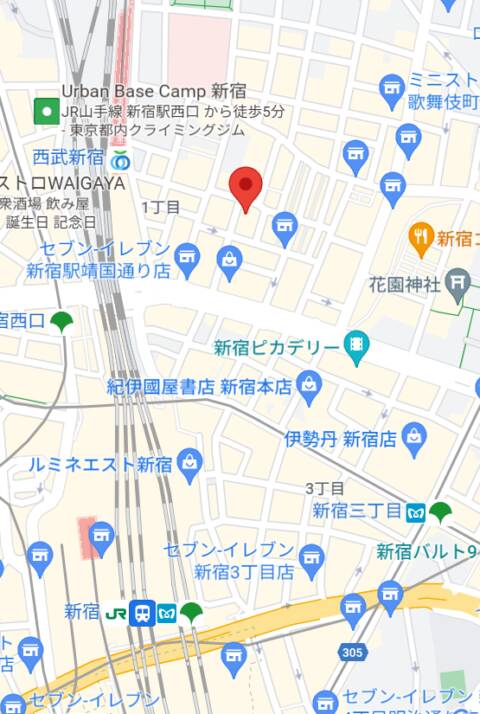マップ｜OH!RE:VILLA(オレビラ)（ガールズバー/新宿歌舞伎町）