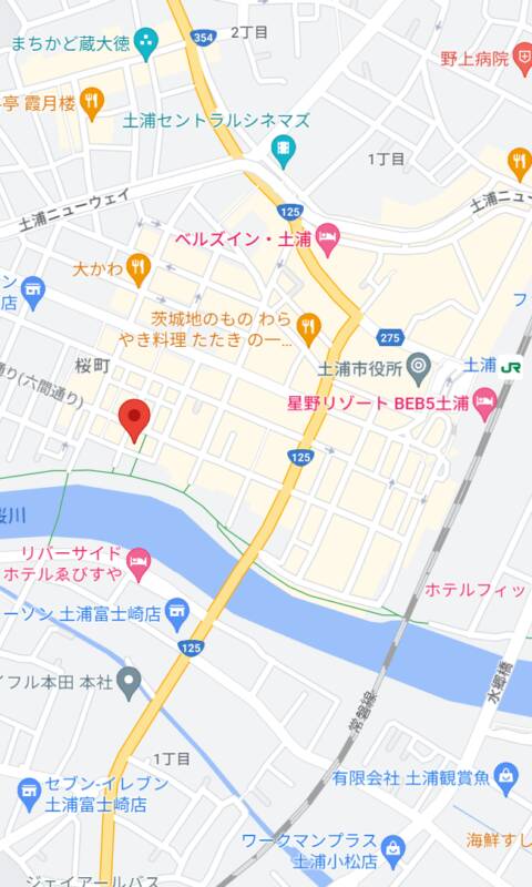 マップ｜チューリップ土浦店（ソープランド/土浦市桜町）