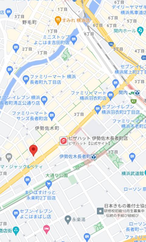 マップ｜蜜妻 横浜店（エターナルグループ）（ファッションヘルス/曙町）