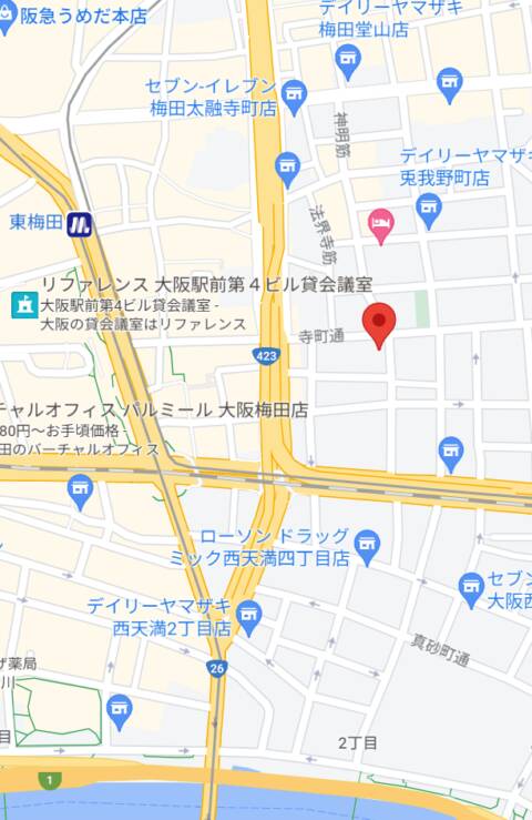 マップ｜MANIWA（ガールズバー/梅田）