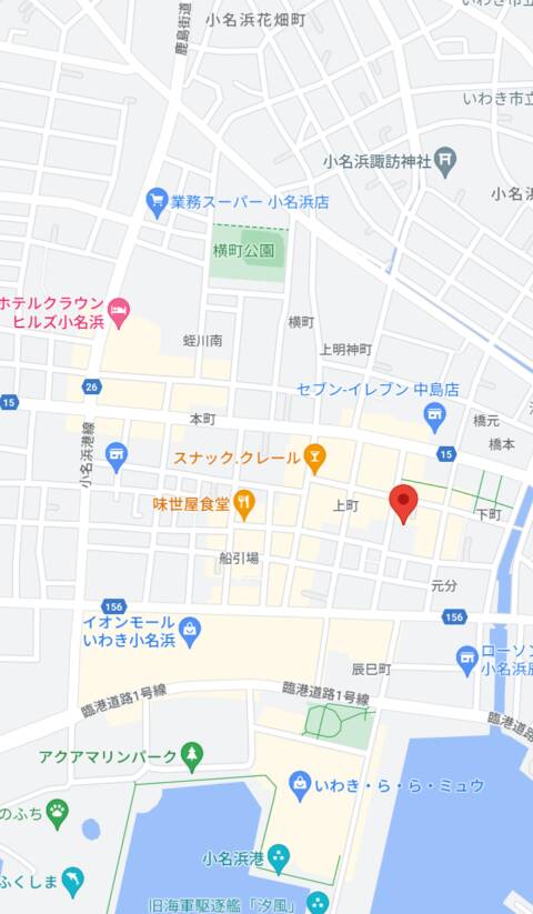 マップ｜折り紙 ORIGAMI（ソープランド/小名浜）