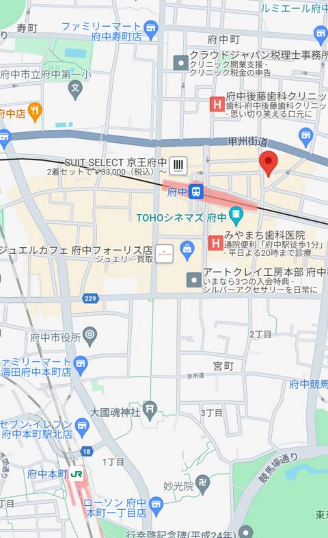 マップ｜CLUB LAGUNA（ラグーナ）（セクキャバ/府中）