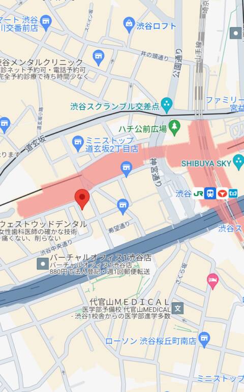マップ｜ミニョン（いちゃキャバ/渋谷）