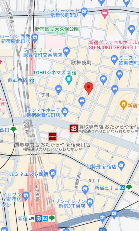マップ｜LUXE～ラックス～（セクキャバ/新宿・歌舞伎町）