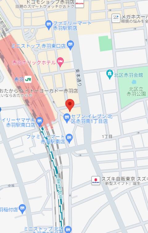 マップ｜girl's bar LINK（ガールズバー/赤羽）