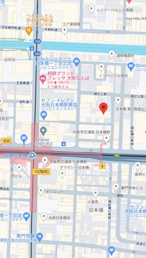 マップ｜SURPRISE ONE日本橋店（ニューハーフヘルス/日本橋）