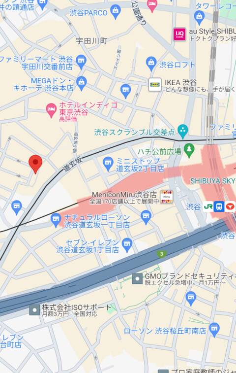 マップ｜Cafe and Bar Trace (トレイス)（ガールズバー/渋谷）