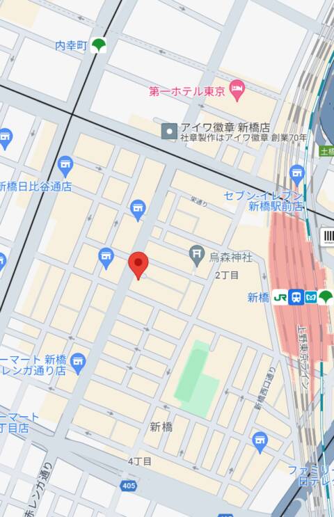 マップ｜Lounge avatar (アバター)（ガールズバー/新橋）