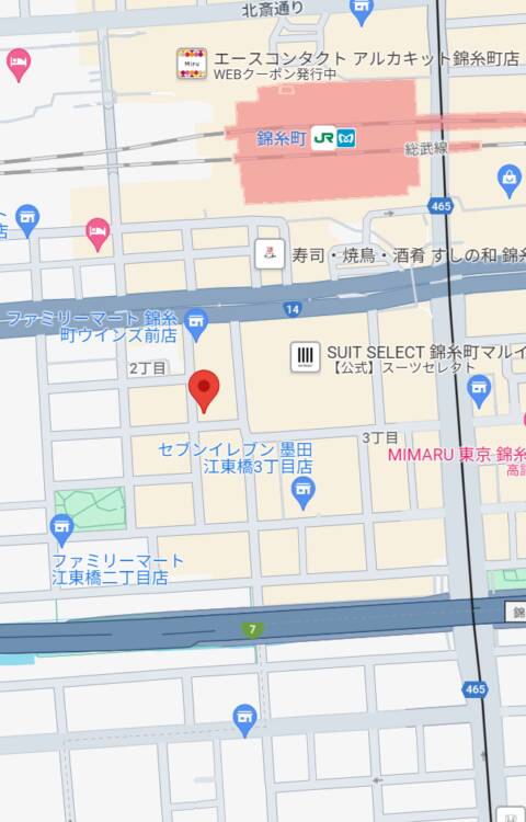 マップ｜Girls Bar J（ガールズバー/錦糸町）