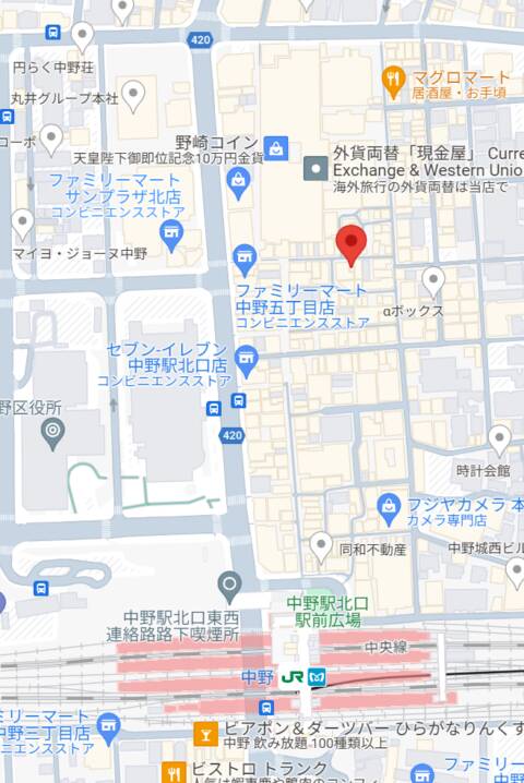 マップ｜ポポ（セクキャバ/中野）