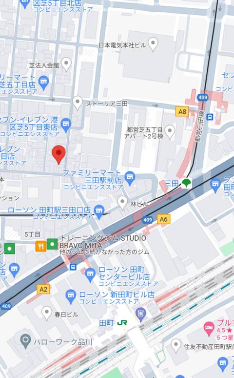 マップ｜Selene (セレネ)（ガールズバー/田町）