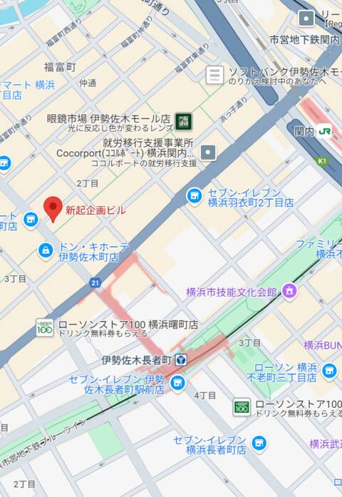 マップ｜アニコスリフレ 萌えキュン 横浜・関内（【非風俗】メンズエステ/関内）