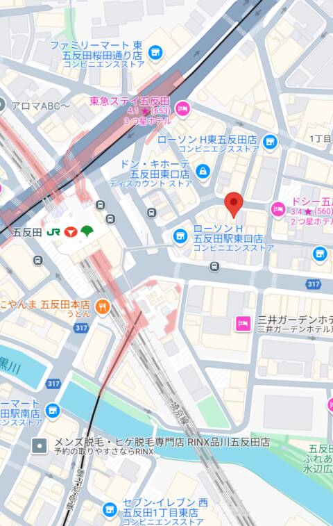 マップ｜五反田 GAL PANIC(ギャルパニック)（セクキャバ/五反田）