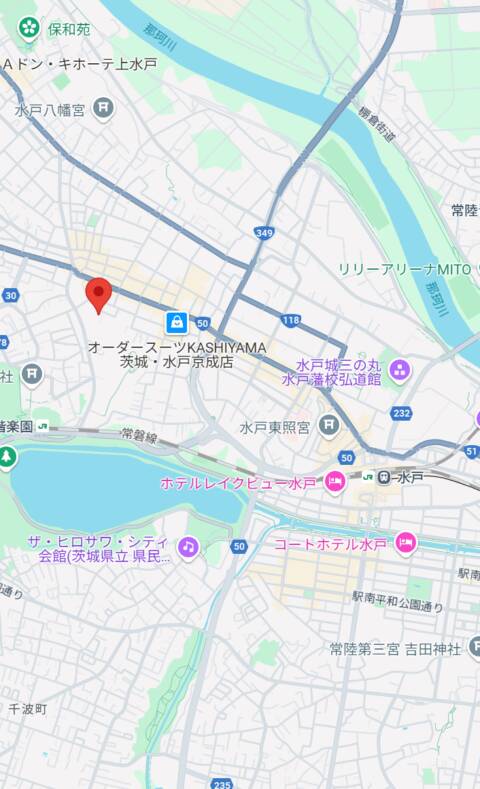 マップ｜水戸ソープ アイドル彼女（ソープランド/水戸市天王町）