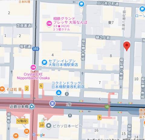 マップ｜大奥 日本橋店（人妻ホテヘル/日本橋）