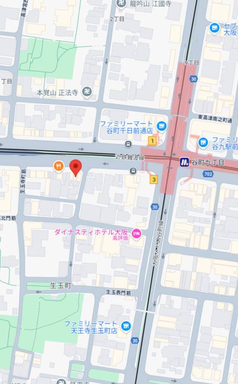 マップ（受付所）｜Pink Collection BABY ミナミ谷九店（ホテヘル＆デリヘル/谷九発・近郊）