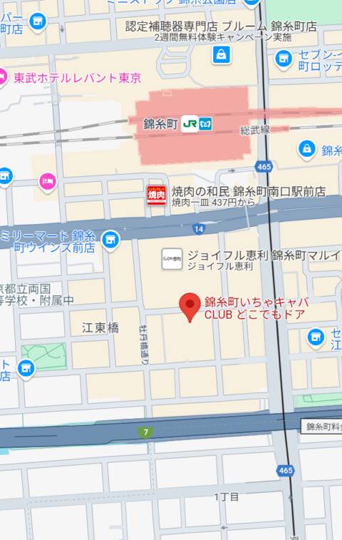 マップ｜CLUBどこでもドア（セクキャバ/錦糸町）