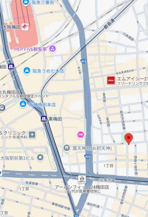 マップ（受付所）｜ピンクコレクションBabyキタ兎我野店（ホテヘル＆デリヘル/梅田発・近郊）