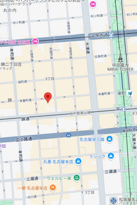 マップ｜ミニスカ女学園ViVi（ガールズバー/錦）