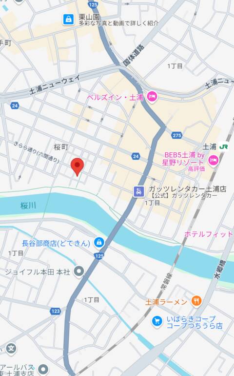 マップ｜ラブアイドル（ソープランド/土浦市桜町）