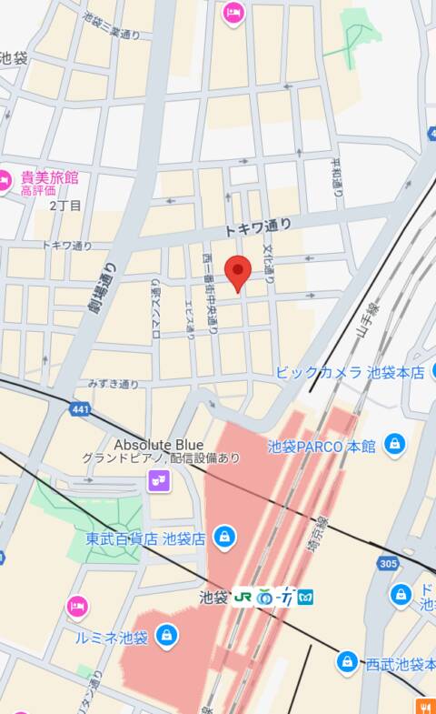 アクセスマップ｜ミセスレディ（店舗型人妻ヘルス/池袋）