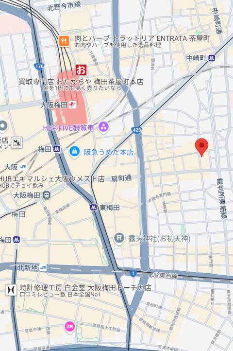 マップ｜BAKENEKO俱楽部（セクキャバ/梅田）