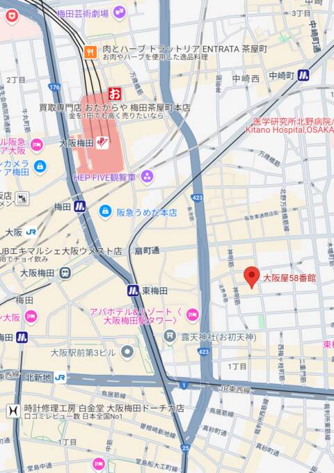 マップ｜KINGDOM（キングダム）（セクキャバ/梅田）