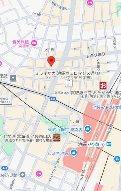 マップ｜あふたーすくーる（セクキャバ/池袋）