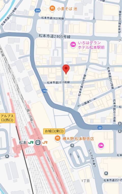 マップ｜Girls bar Zenith（ガールズバー/松本）