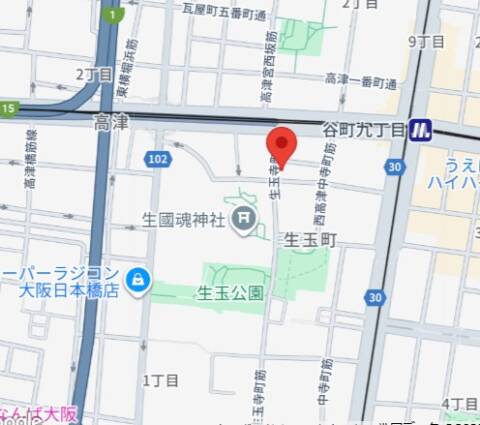 マップ｜クラブパッション谷九（ホテヘル＆デリヘル/谷九）