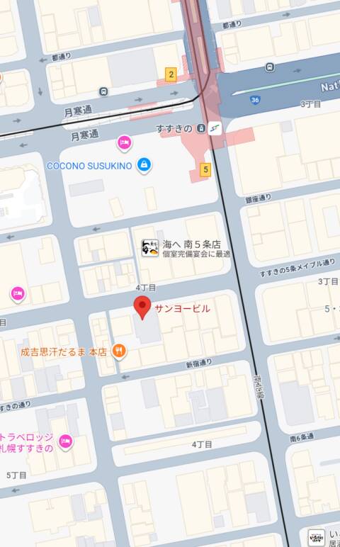 マップ｜SOAPLAND COSPA SAPPORO（ソープランド/すすきの）