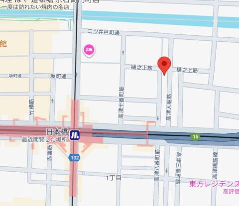 マップ（受付所）｜秘花 日本橋店（ホテヘル/日本橋）