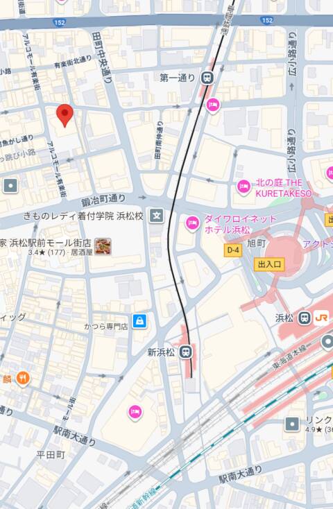 マップ｜鬼灯-hozuki- (ホオズキ)（コンセプトカフェアンドバー/浜松）