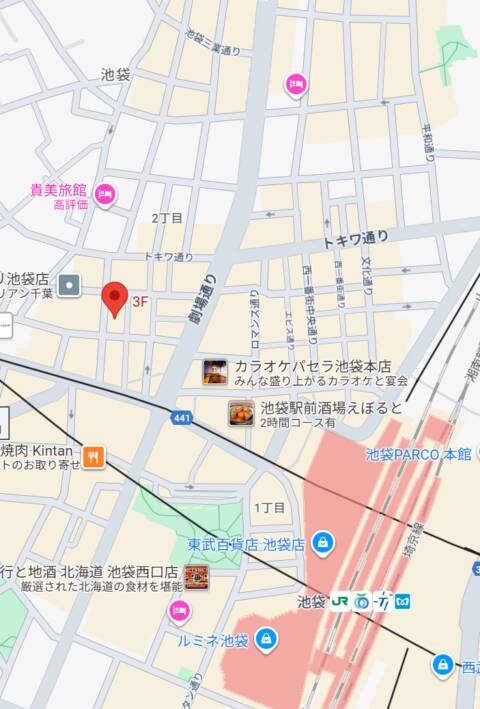 マップ｜ぱじゃまぱーてぃー（セクキャバ/池袋）