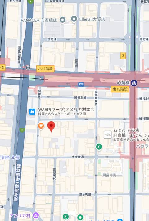 マップ｜SARISARI（サリサリ）（【非風俗】メンズエステ/心斎橋）