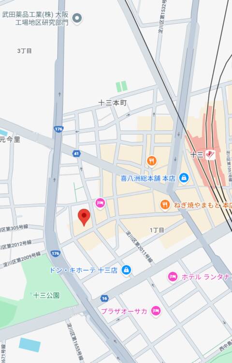 マップ（受付所）｜えちごやMM商事（ホテヘル/十三）