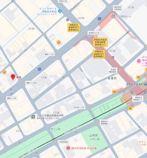 マップ｜華椿（YESグループヨコハマ）（ファッションヘルス/曙町）