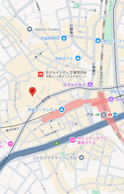 マップ｜コンカフェ＆オナクラ ちいかの！渋谷店（オナクラ（手コキ）/渋谷）