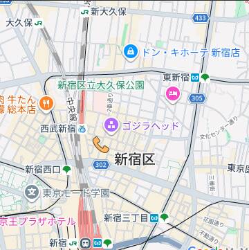 マップ｜世界のあんぷり亭 新宿総本店（激安オナクラ/新宿歌舞伎町周辺）