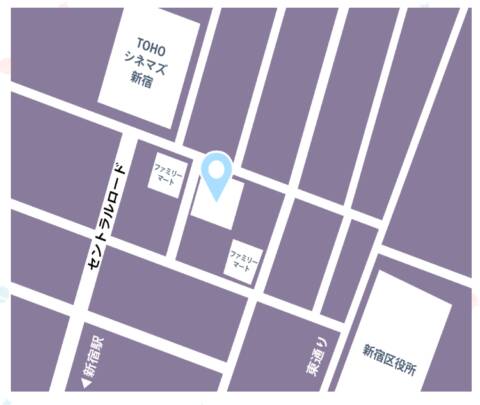 マップ｜milk planet 新宿～ミルクプラネット～（【非風俗】めいどカフェ&バー/歌舞伎町）