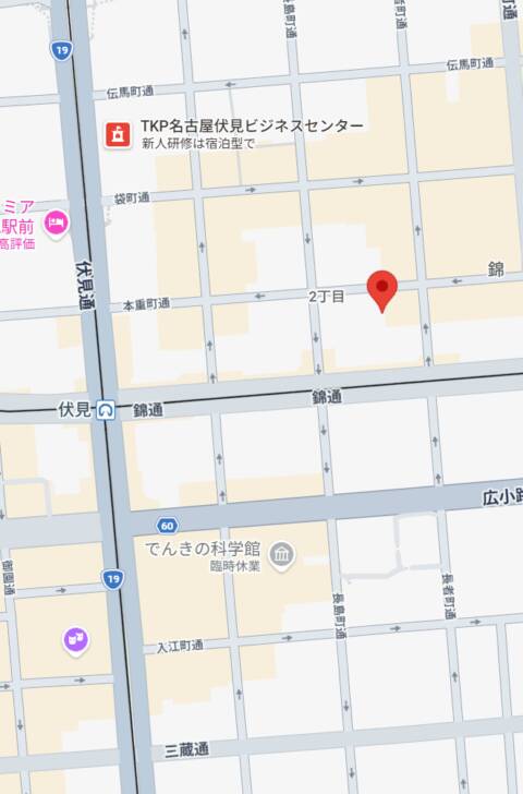 マップ｜エフルラージュ伏見（店舗型エステ/錦）