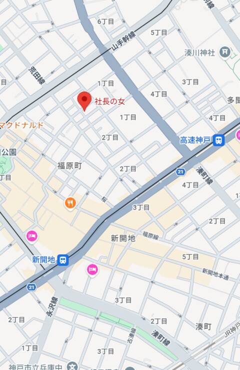 マップ｜社長の女（ソープランド/福原）