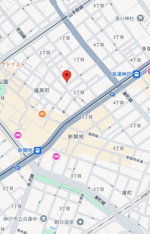 マップ｜極み心地（ソープランド/福原）