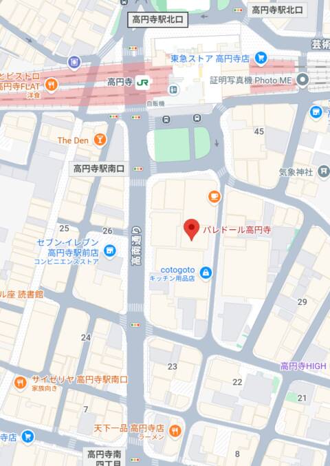 マップ｜Club Chrome(クラブクローム)（セクキャバ/高円寺）