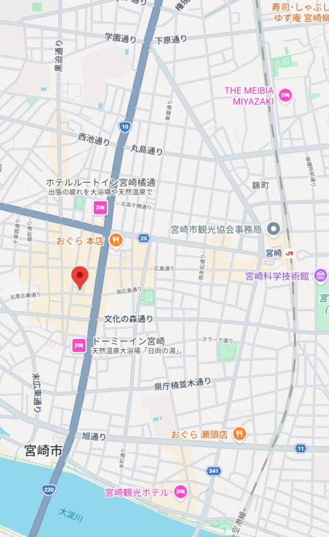 マップ｜宮崎しこたまクリニック（アクセスグループ）（ヘルス（オナクラ）/宮崎）